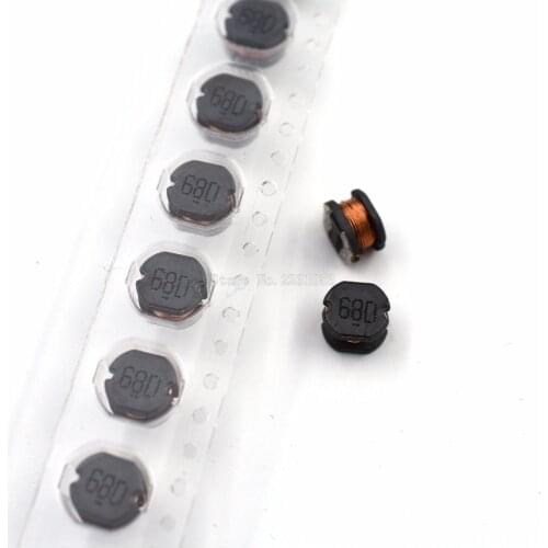 10PCS/LOT 68uH 68UH 680 SMD Power Inductor CD75 Inductors 7.8*7*5mm SMD Inductance