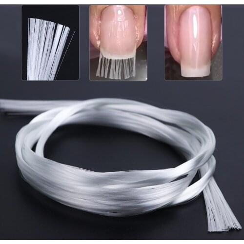 10pc Nail Art Fiberglass Professional Silk For UV Gel DIY Nails White Acrylic Nail Extension Tips Manicure Tool Fiber Nail Silk