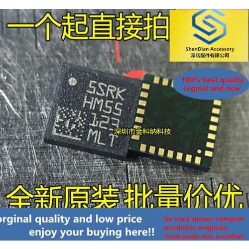 10pcs only orginal new printed silk HM55 LSM303DLHTR LGA-28 axis acceleration digital compass sensor