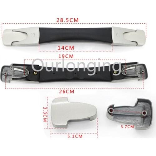 2PCS 14cm B023 Flexible Suitcase Luggage Case Plastic Spare Strap Handle Grip Replacement