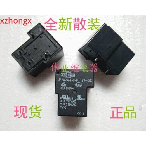 2 unids/lote 832A-1A-F-C-B 12VDC 4 PIN