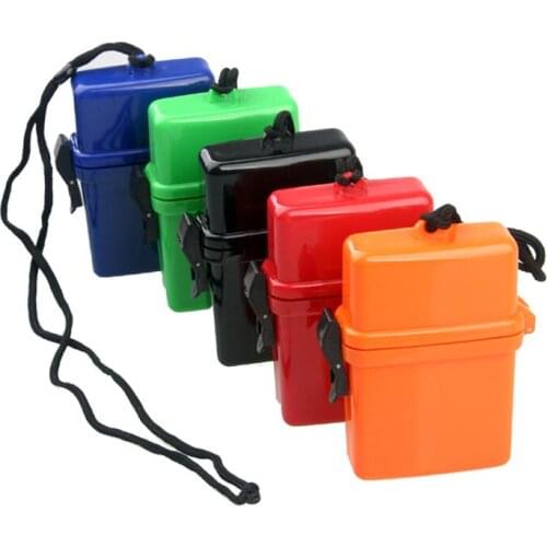 2021 Paintball Camping Sealed Plastic Waterproof Cigarette Case Outdoor Travel Goods Wallet Small Portable Document Box Kit