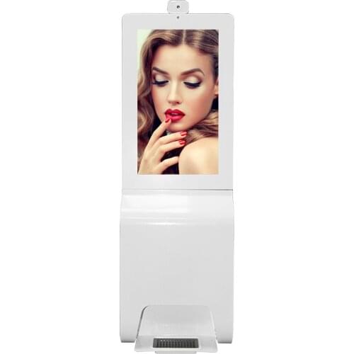 21.5inch Face recognition hand Sanitizer dispenser advertising digital signage display & kiosk