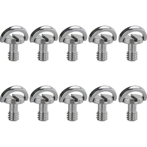 Promotion! 10x D-Ring 1/4inch Mounting Mount Screw Thread for Camera Tripod Monopod Quick Release QR
