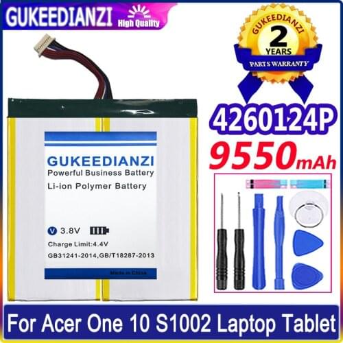 9550mAh original GUKEEDIANZI battery for acer Acer One 10 S1002 4260124P