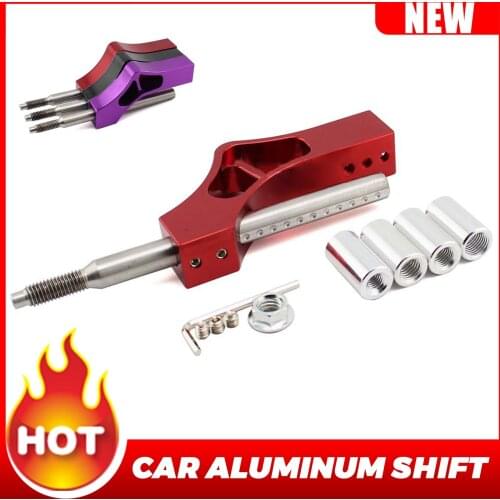 Car Aluminum Shift Knob Extension Adjustable Height Lever Extender Gear Shifter Universal Car Accessories