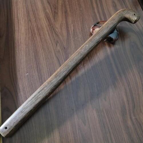 Chinese Wenge Wood Fitness EDC Back-knocking Self-defense Stick Wooden Sticks Dog Sticks Protective Broken Windows