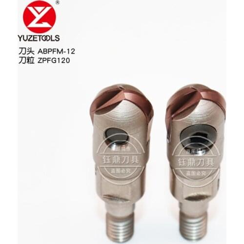 ABPF thread locking tooth ball type cutter head commutative fine milling ball knife Hitachi knife grain ZPFG