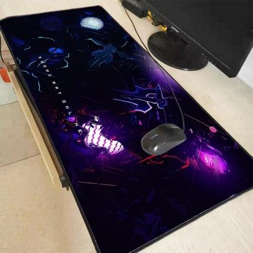 XGZ Anime SAO Sword Art Online Lock Edge Mouse Desktop Gaming Mousepad for PC Laptop Large Mouse Pad Gamer Desk Pad for CSGO