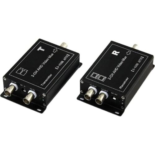 CCTV Camera multiplexer 2 channel AHD coaxial video multiplexer with Signal Transmission Distance AHD multiplexer