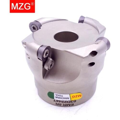 MZG EMR 5R 63 80 100 mm RP Carbide Insert Clamped Alloy End Mill Shank Milling Cutting Machining Round Nose Milling Cutter