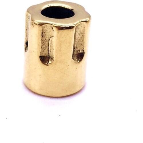 Diy Revolver Brass Knife Beads Copper material Making knife Handle CNC keychain Pendant necklace without the rope EDC Multi Tool