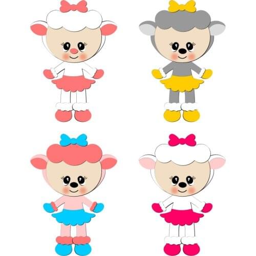 New Sheep puzzle Wooden Die Scrapbooking N5 Cutting Dies Multiple Sizes Compatible With Most Die Cutting Machines