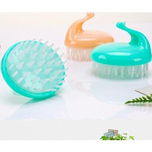New baby silicone shampoo massage comb scalp protector claw head massager meridian brush LX8535