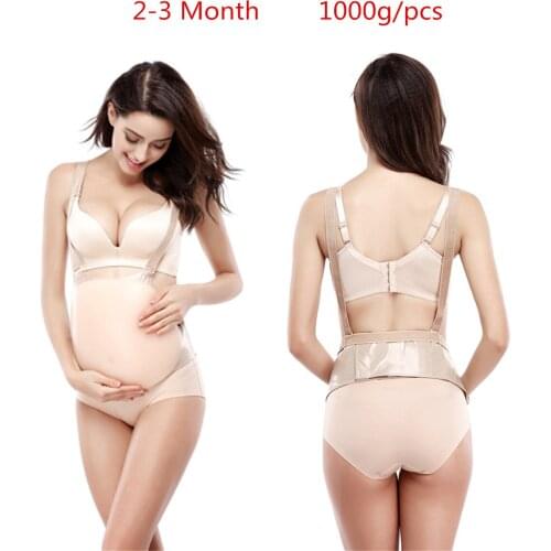 Lifelike Pregnant Women 2-3 Month Stage Skin Artificial Silicone Fake Belly 1000g/pcs Film Actress Pregnant Props