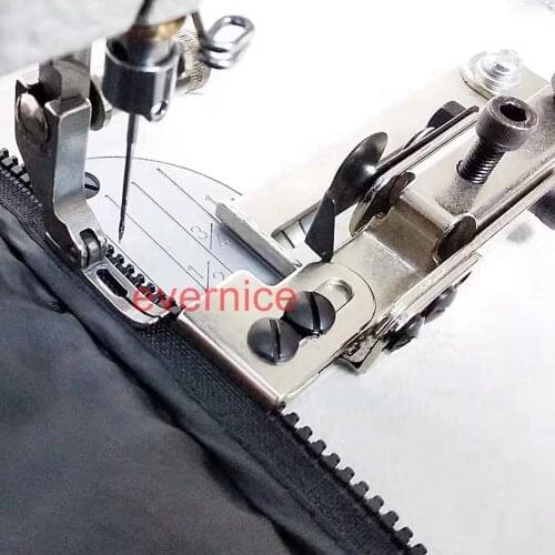 Adjustable Zipper Guide Attachment New Style For Juki Ddl-8500 8700 8900 Brother