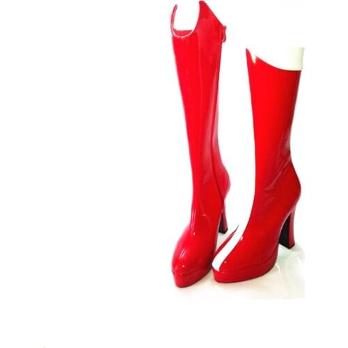 Christmas Shoes Womens Shoes Sex Boots Party Boots Chunky Heel Platform Knee-High Boots US Size 5-13 No