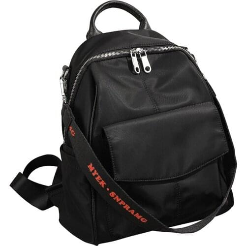 Zipper Black Version 2020 New Style Commute Business Backpack Anti-Spillage Oxford Cloth Bag Outdoor Travel Bag
