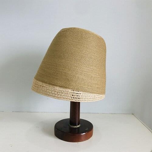 Casual Womens Summer Hat Bucket Hat Color Contrast Sun Protection Cap Female Flat Top Beach Hat Packable Sun Hats Straw Hat