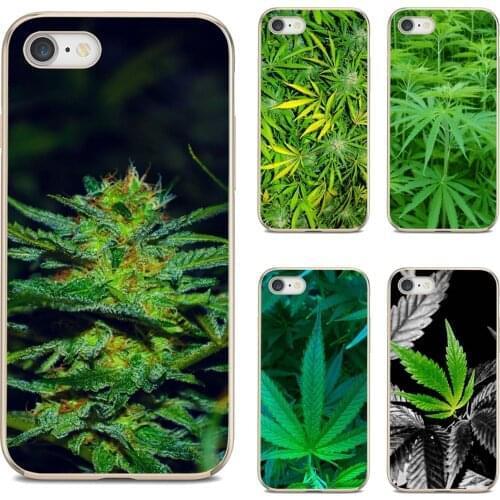 For Xiaomi poco X3 nfc F2 Pro M3 Mi 5X 6X Max Mix 1 2 2S 3 Mi5 Mi6 Mi3 Mi4 Cannabis-Weed-Leaves-Pattern Silicone Shell Case