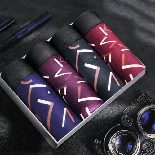 4pcs/lot New 2020 Panties Mens Underwear Middle Waist Comfort Cotton Boxers Boxers Hombre Ventilate Plus Size Boxers 3XL