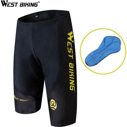 WEST BIKING Breathable Cycling Shorts 3D Gel Padded Riding Sport Underwear Men Quick Dry Sport Jersey Bicycle Bib Short