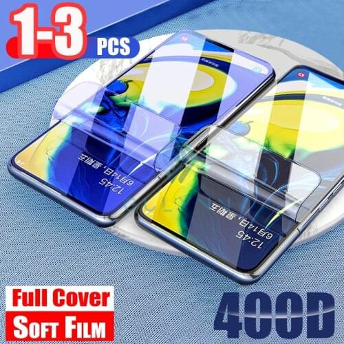 3-1Pcs Anti Blue Light Full Cover Hydrogel Film For Samsung Galaxy A10 A30 A40 A50 A60 A70 S A51 A71 A81 A01 Screen Protector