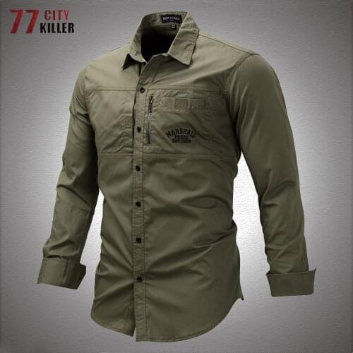 Мужские хлопковые рубашки 77City Killer China At AliExpress
