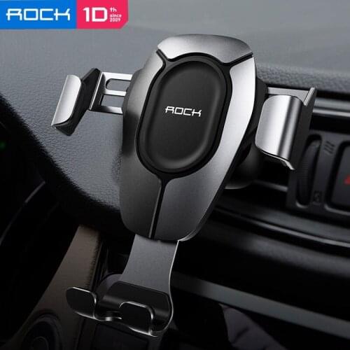 ROCK Car Phone Holder Gravity Stand Mobile Phone Holder in Car Air Vent Clip Mount Bracket for Mobile Phones держатель