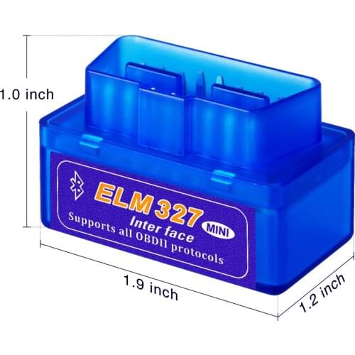 Bluetooth OBD2 V1.5/V2.1 Mini Elm327 obd2 scanner OBD car diagnostic tool code reader For Android multimedia player auto stereo