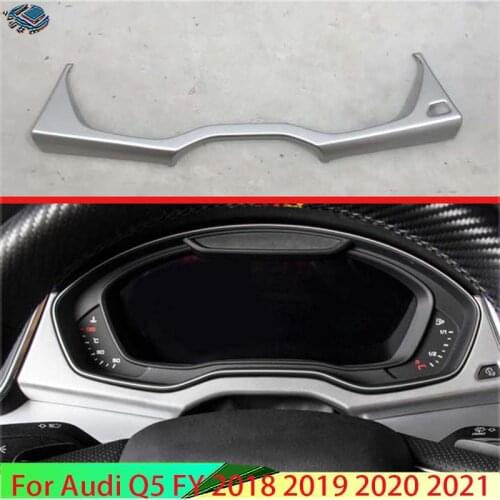 For Audi Q5 FY 2018 2019 Decorate Accessories ABS Chrome Matte Interior Instrument Panel Around trim