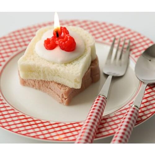 Toast Bread Shape Candle Molds Silicone Scented Soap Moulds Mousse Cake Chocolate Pastry Baking Decor DIY Candle Making