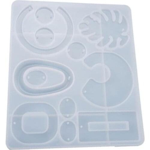 Crystal Epoxy Resin Mold Earrings Pendant Casting Silicone Mould DIY Making Tool