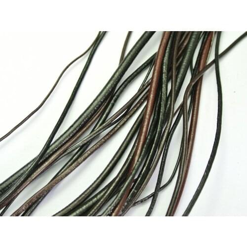 10 Meters Mixed Size Round Real Leather Jewelry Cord 1mm,2mm,3mm,4mm