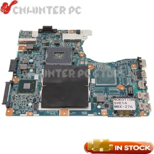 NOKOTION MBX-276 MBX-273 A1924482A For SONY Vaio SVE14 E14135YCW Laptop Motherboard HM76 Intel HD GMA