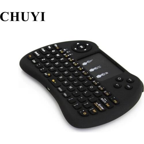 Mini Keyboard Backlit Fly Air Mouse 2.4GHz Wireless Keyboard Touchpad Handheld Remote Control For Android TV Box H96 Max PC