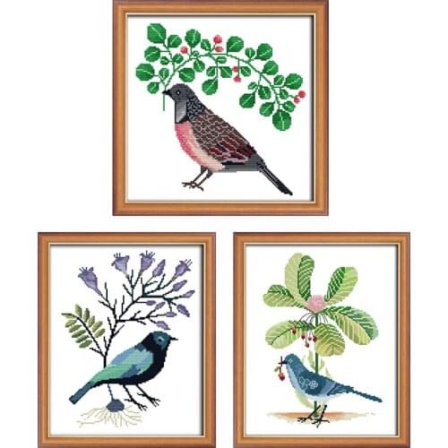Little Bird Series Patterns Chinese Cross Stitch Kits 14CT 11CT DIY Handmade Embroidery Kits Printed Fabric DMC Needlework Kits