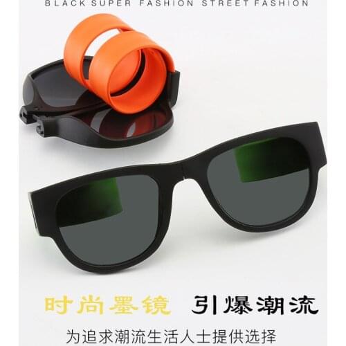 Low MOQ Fashion Roll Up Sun Glasses Slap SHADES Outdoor Sunglasses