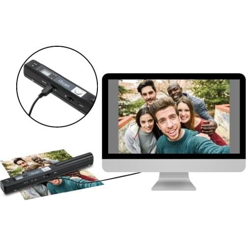 Scanner Portable photo Document Scanner 900DPI clear Handheld A4 paper Scanner JPG PDF Formate SD card bulid-in-battery iscan01