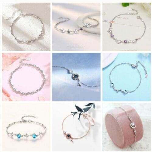 Silver bracelet female Korean version of simple hand jewelry gift fashion accessories factory outlet