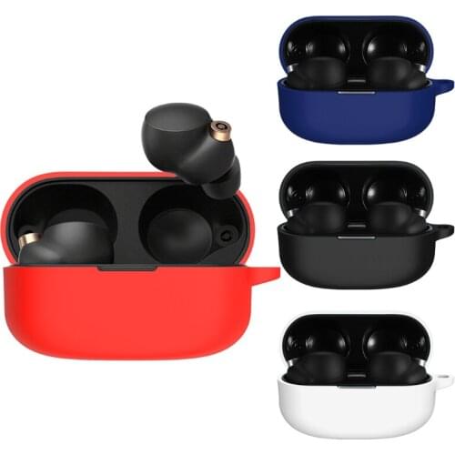Silicone Cover Earphone Case Compatible with-S-ony WF-1000XM4 Wireless Earbuds