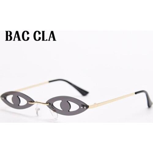 BAC CLA Cute Sexy Eyes Sunglasses Women Retro Small Black Red Pink Cat Eye Sunglasses Female Retro Shadow Women