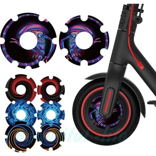 For Xiaomi Scooter M365/1s/pro/pro2 Motor Protection Film Colorful Film Waterproof Nonfading Protective Shell Reflective Sticker