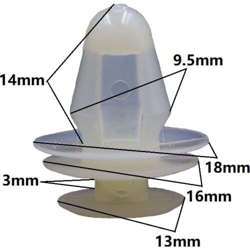 1-1 Practical Hot Universal Type 50 Pcs Car Door Panel Fastener Lining Trim Clip