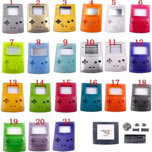 10 set Clear shell case Replacement For Gameboy Color GBC game console full housing Limited design