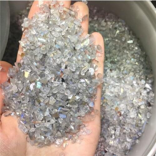 100g pretty natural stones and minerals gray moonlight tumbled stone healing crystal for plant fish tank aquarium decoration