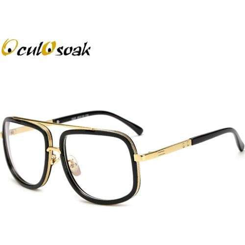 2019 Optical Eyewear Frames Men Clear Lens Eyeglasses Women High Quality Black Square Male Spectacle Glasses Frame OculOsoak