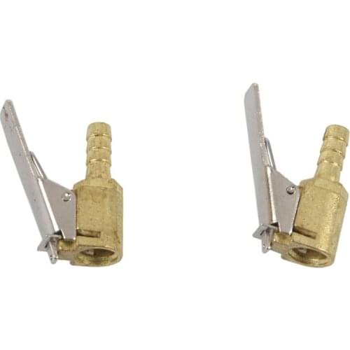 2x 6mm Air Valve Connector PR Auto Truck Tire Valve Inflator Brass Tool