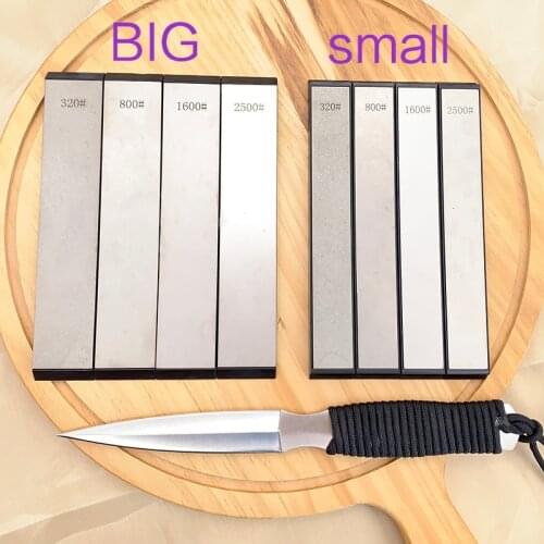 320/800/1600/2500 grit 4pcs Big diamond sharpening stone Apex edge kitchen knife sharper Honing whetstone Fixed angle system set