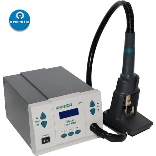 220V 110V QUICK 861DW 1000W Hot Air Rework Station PCB Soldering Repair Tool with Replaceable 5 6 8mm Heat Gun Nozzle